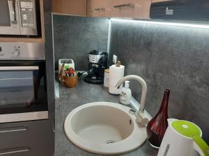 Kuchyň nebo kuchyňský kout v ubytování Apartment RELAX + 37 fotografií