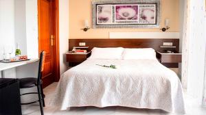 Postel nebo postele na pokoji v ubytování Hotel Albero