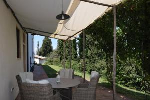 A garden outside Borgo San Giusto