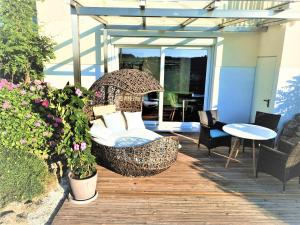 Balkón nebo terasa v ubytování Haus am Weinberg II