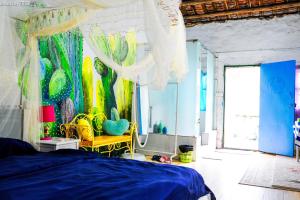 Voodi või voodid majutusasutuse Yellow House Hostel Huizhou West Lake toas