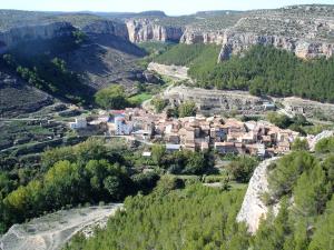 Letecký snímek ubytování Apartamento Rural La Cascada de Calmarza