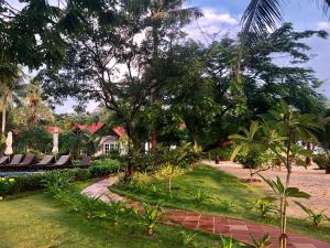a view of the resort from the garden at Peppercorn Beach Resort in Phú Quốc