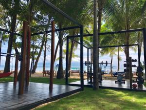 a pavilion with a view of the beach at Peppercorn Beach Resort in Phú Quốc