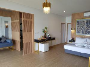 Posezení v ubytování Raya Buri Resort Kanchanaburi