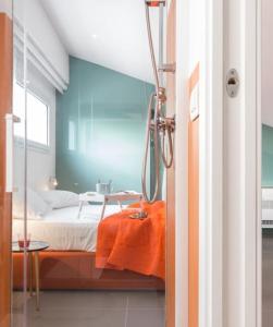 Posteľ alebo postele v izbe v ubytovaní Villa Arillà con piscina e padel