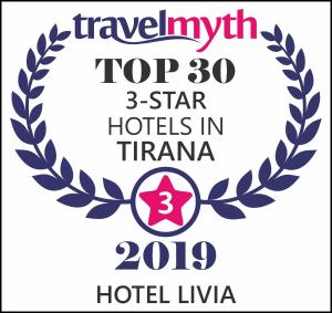 Certifikát, hodnocení, plakát nebo jiný dokument vystavený v ubytování Hotel Livia