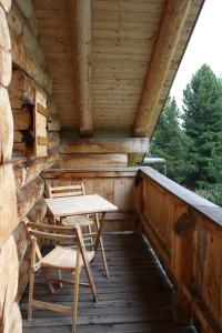 Balkon lub taras w obiekcie Almhaus Heidi Nockberge