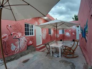 Patio nebo venkovní prostory v ubytování Habitaciones Chiquil Ha