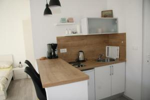 Kuchyň nebo kuchyňský kout v ubytování Stylish Apartment in City Center
