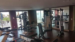 Fitness centrum a/nebo fitness zařízení v ubytování Flat Manaus