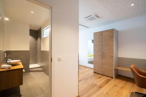 Postel nebo postele na pokoji v ubytování Aparthotel nah dran