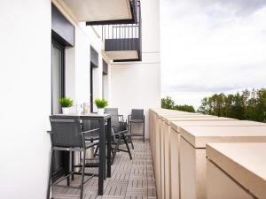 Balkon lub taras w obiekcie VacationClub – Baltic Park Fort Apartament F.308