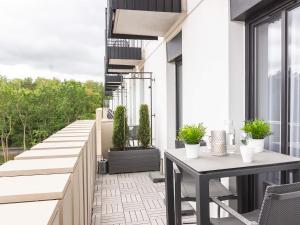 Balkon lub taras w obiekcie VacationClub – Baltic Park Fort Apartament F.308