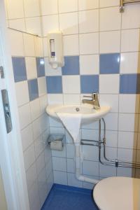 Koupelna v ubytování Hotell Svanen