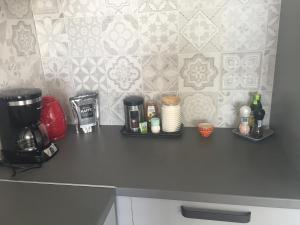 Kuchyň nebo kuchyňský kout v ubytování Villa Primosten