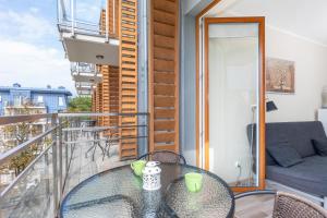 Balkón alebo terasa v ubytovaní Apartamenty Feniks by Noclegi Renters