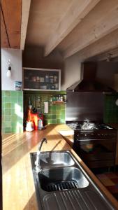 Kuchyň nebo kuchyňský kout v ubytování Vakantiehuis Lazy house 6 tot 8 personen