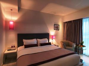 Spree Shivai Hotel Pune客房内的一张或多张床位