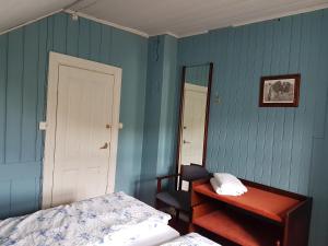Letto o letti in una camera di Guesthouse Gamli Bær