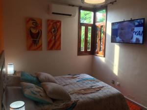 Posteľ alebo postele v izbe v ubytovaní Heavens Garden House