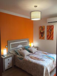 Posteľ alebo postele v izbe v ubytovaní Heavens Garden House