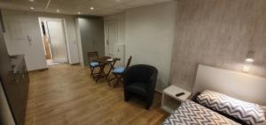 Katil atau katil-katil dalam bilik di Welcome Apartment Cölbe +2 gambar
