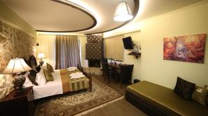 Posteľ alebo postele v izbe v ubytovaní Archontopetra Boutique Hotel