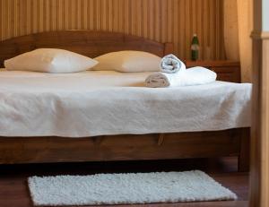 Postel nebo postele na pokoji v ubytování Туркомплекс Едельвейс