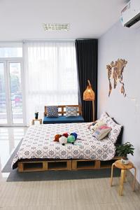 Giường trong phòng chung tại Amazing stay- homestay, city view, near center Hanoi, NK Cau Giay