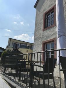 Gästehaus Sektstuuf St. Laurentius的阳台或露台