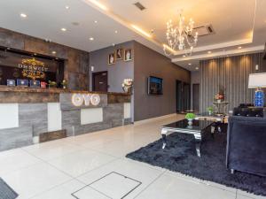 a lobby of a hotel with a reception desk at De Sweet Boutique Hotel in Johor Bahru