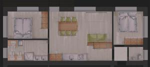 The floor plan of ARLBERGhome Komfort-Apartments & Privat-Sauna