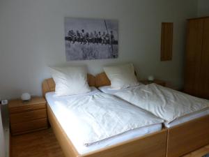 Postel nebo postele na pokoji v ubytování Altes Vogtshaus