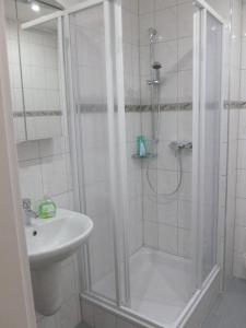 Koupelna v ubytování Altes Vogtshaus