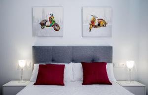 Postel nebo postele na pokoji v ubytování Apartamentos Turísticos Moret11-1A