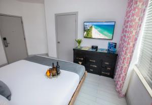 TV a/nebo společenská místnost v ubytování Whitelaw Hotel