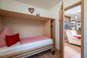 Posteľ alebo postele v izbe v ubytovaní Ferienwohnung Bergwelt