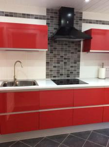 Kuchyň nebo kuchyňský kout v ubytování Agua Marina exklusiv apartment