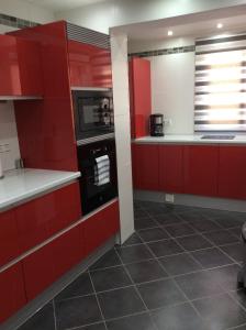 Kuchyň nebo kuchyňský kout v ubytování Agua Marina exklusiv apartment