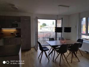 Kuchyň nebo kuchyňský kout v ubytování City Appartement Wien-Schwechat