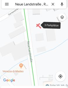 una schermata di una pagina Google Maps con un marcatore verde di Eulenburg a Rülzheim