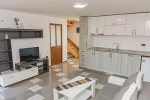 Kuchyň nebo kuchyňský kout v ubytování Leonida Resort