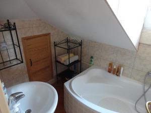 Koupelna v ubytování Apartment Gliha