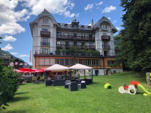 Zahrada ubytování Au village d'Evolène, très joli studio calme et ensoleillé