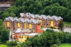 an aerial view of a large apartment complex at Appartement Cauterets in Cauterets