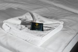 Posteľ alebo postele v izbe v ubytovaní Hotel Hradec