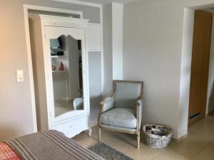 Posezení v ubytování Ferienwohnung Scheib