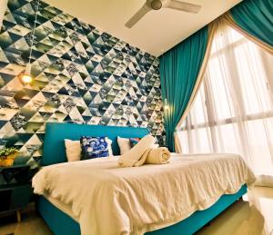 Voodi või voodid majutusasutuse Legoland D'PRISTINE Apartment By TGP toas