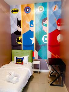En eller flere senger på et rom på Legoland D'PRISTINE Apartment By TGP
